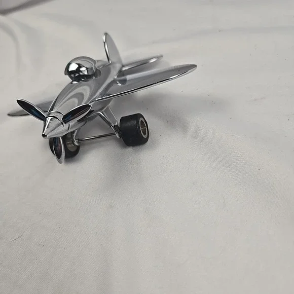 TROIKA Germany Polished Metal Airplane Magnetic Paperweight / Desk Decor - Picture 5 of 8